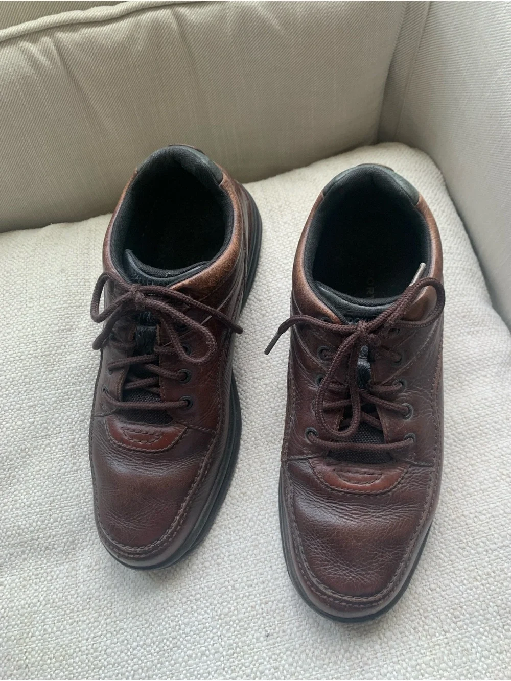 Rock Port Men's Brown Leather Lace-Up Comfort Shoes
